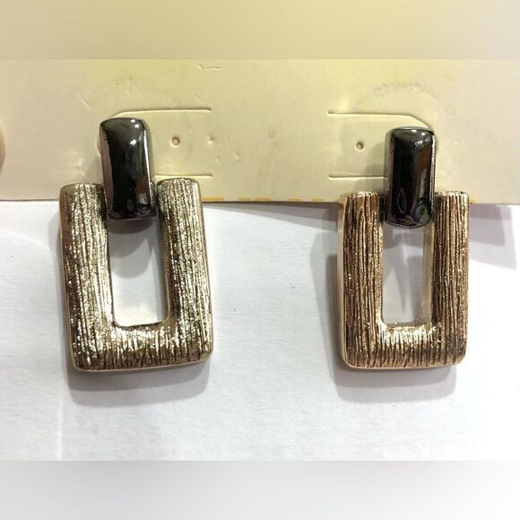 Vintage Geometric Statement Dangle Earrings (a)88 - Picture 4 of 8